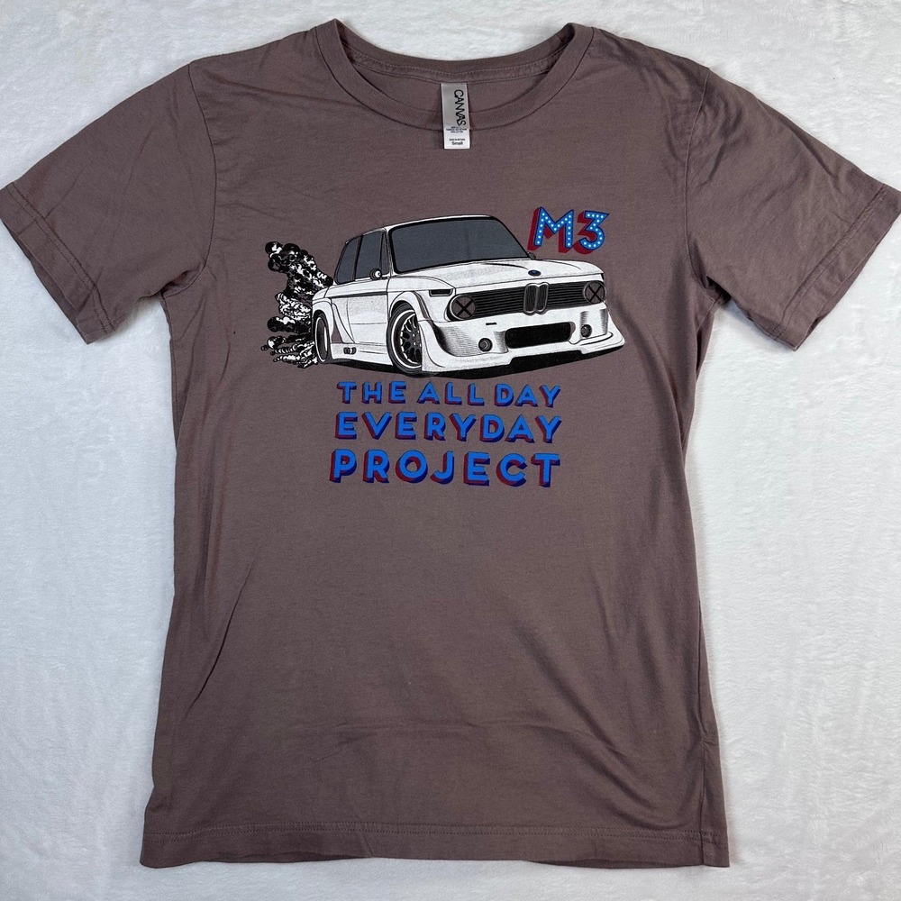 Canvas BMW M3 E10 Graphic T-Shirt Brown The All Day Everyday Project Small